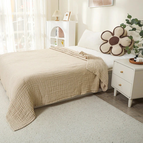 plaid coton mousseline léger boheme respirant canapé lit