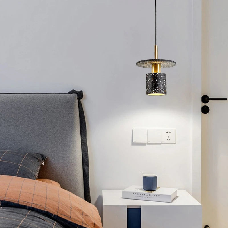 lustre créatif en terrazzo pour restaurant hôtel minimaliste commercial - vue 3 sur 9