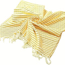 serviette de plage turque tissée coton style rayures