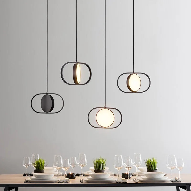 lustre led moderne magique pour bar et décoration intérieure - vue 4 sur 14
