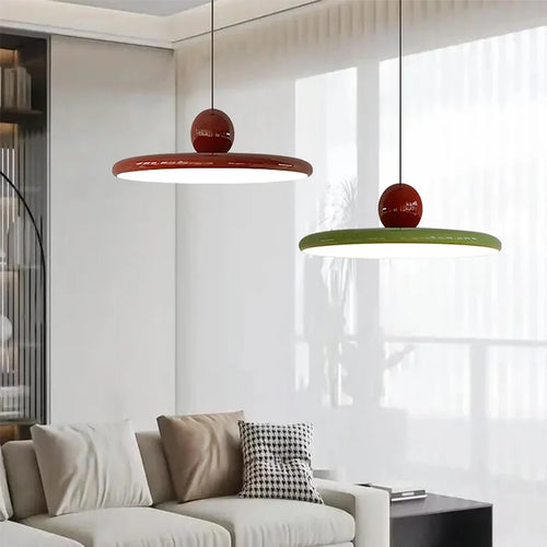 led nordique suspension lumière soucoupe volante éclairage intérieur
