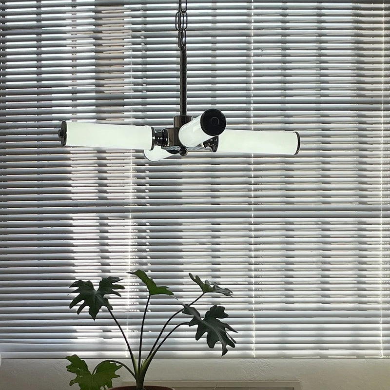 Vintage LED-Kronleuchter im Retro-Design mit Sputnik-Optik, dekorative Beleuchtung - vue 4 sur 6