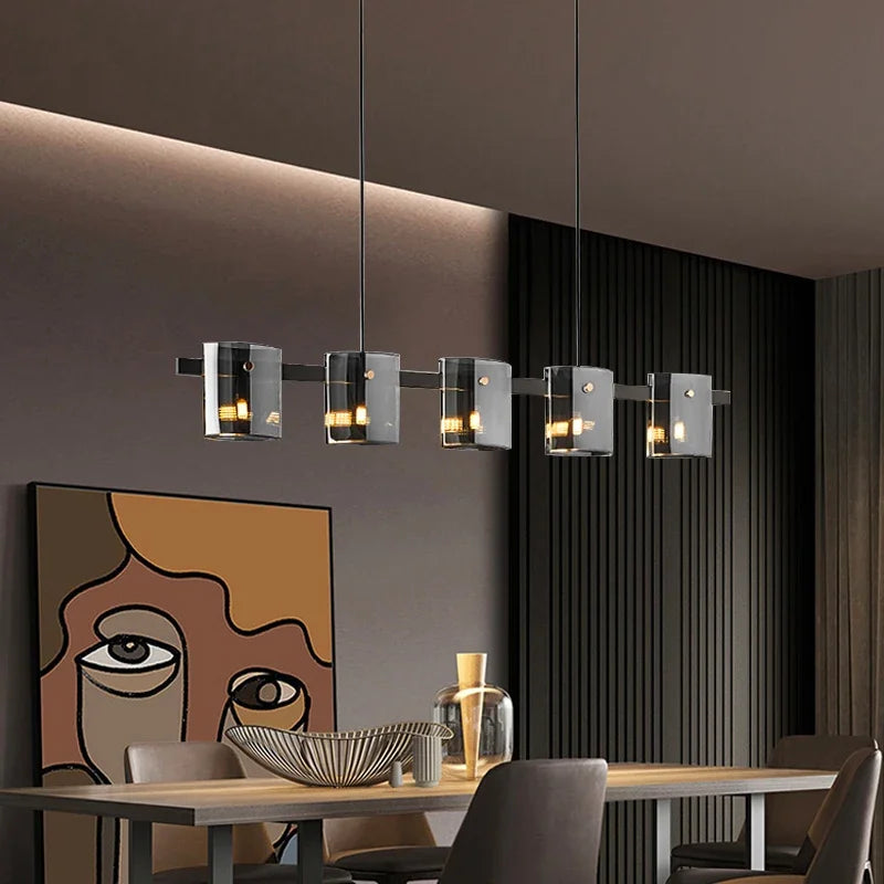 lampe suspendue led nordique pour décoration intérieure - vue 4 sur 12