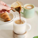 Tasse verre borosilicate retro style saphir resistante chaleur