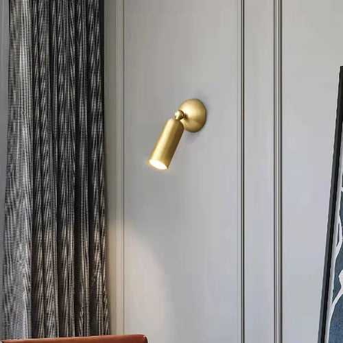 LED-Wandleuchte aus Messing mit einstellbarer Farbtemperatur und Rotation - vue 2 sur 8