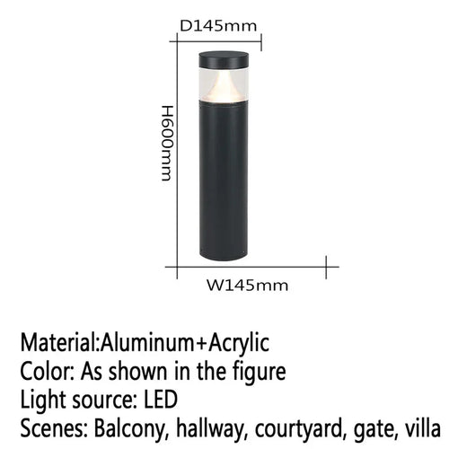 Moderne LED-Außenleuchte für Garten und Hof - vue 44 sur 47