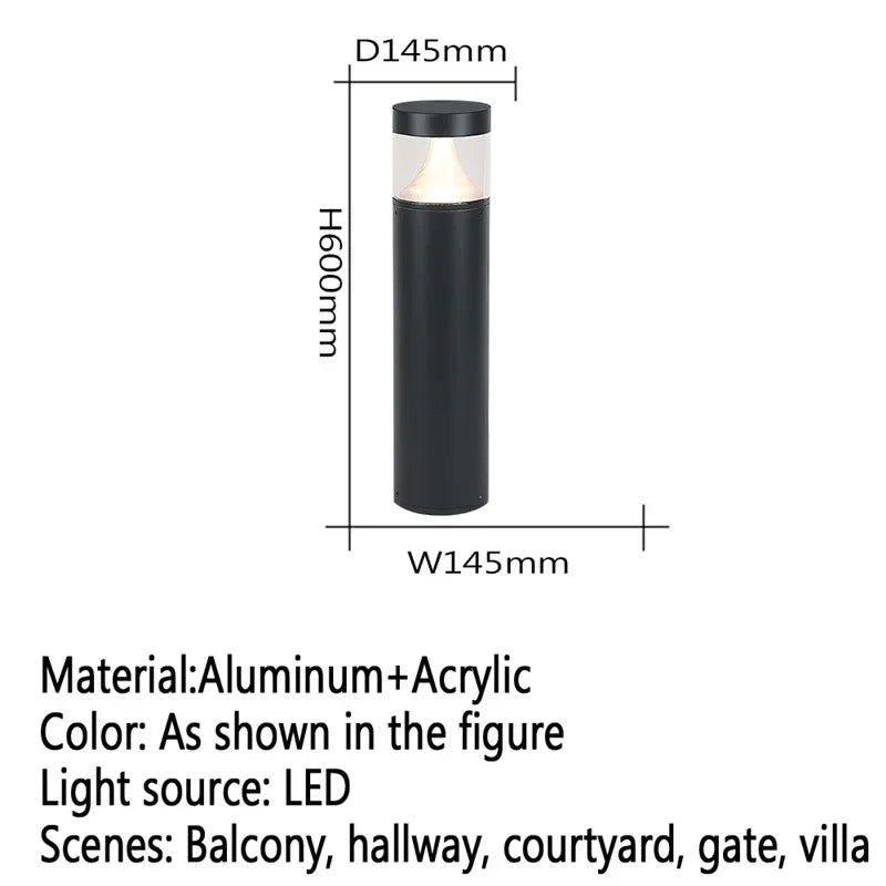 Moderne LED-Außenleuchte für Garten und Hof - vue 43 sur 47