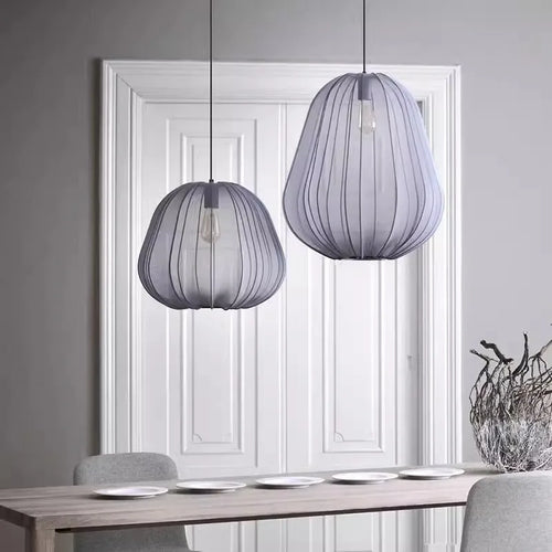 Nordique créatif lustre lanterne moderne ballon suspension salon chambre escalier allée Restaurant tissu lampe
