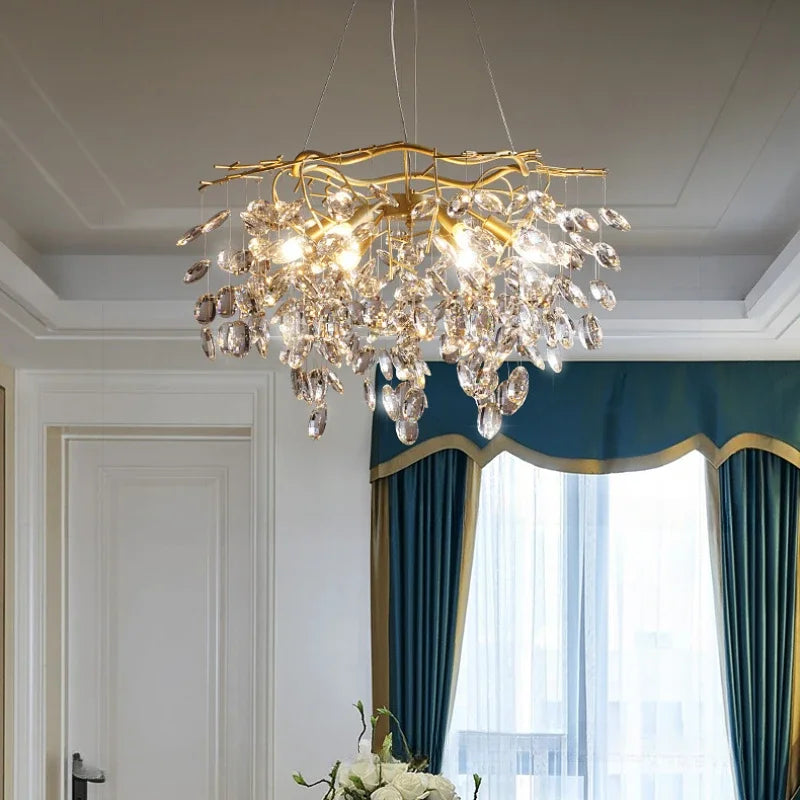 lustre en cristal de luxe pour un éclairage raffiné - vue 4 sur 9