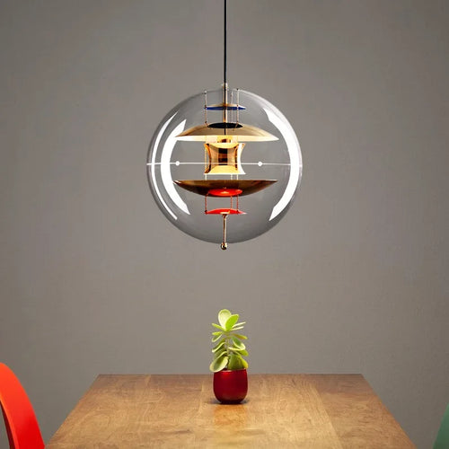 suspension globe planet design pour bar et restaurant - vue 6 sur 9