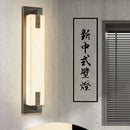 Moderne Wandleuchte aus chinesischem Marmor mit Knoten und LED-Licht