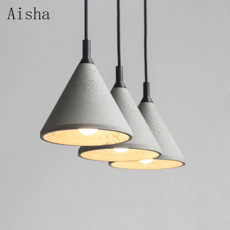 suspension en ciment style industriel pour café et magasin - vue 3 sur 6