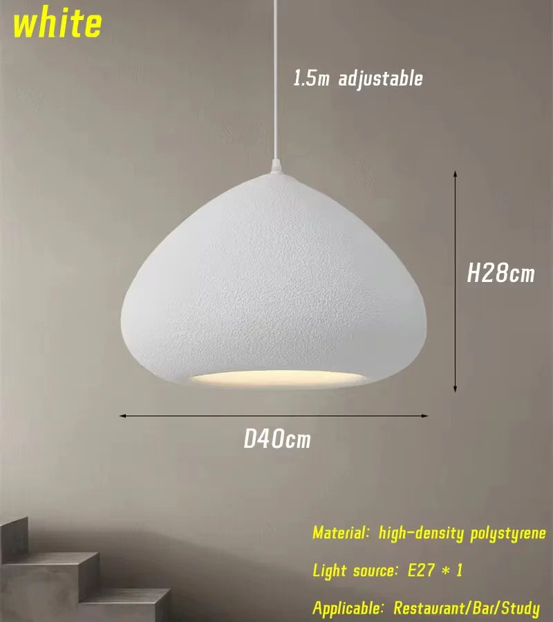 suspension nordique wabi sabi à led pour restaurant lumineux - vue 8 sur 10