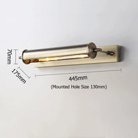 Vintage-Wandleuchte aus Bronze mit austauschbarem Leuchtmittel im europäischen Stil