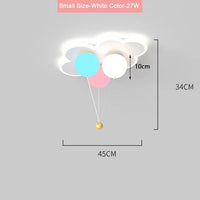 lustre kawaii pour enfants en acrylique avec télécommande