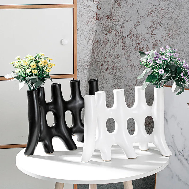 vase en céramique créatif pour un décor moderne - vue 3 sur 9