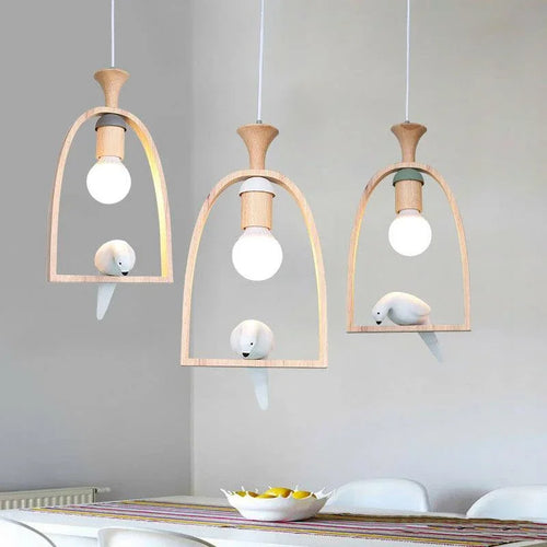 Kreativer romantischer Kronleuchter mit Vogel-Design – Dekorative Pendelleuchte