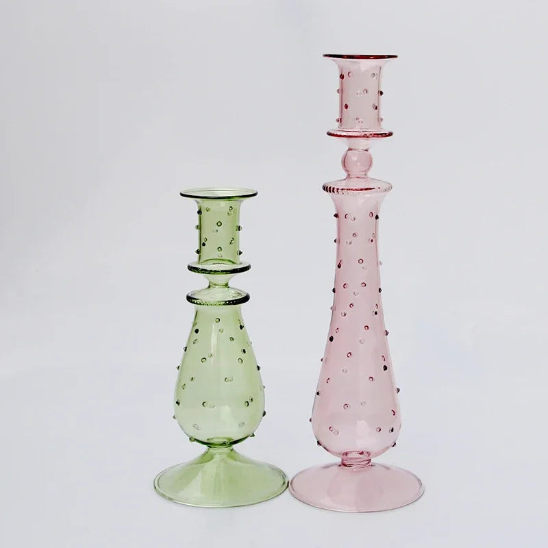 bougeoir en verre pour décoration de mariage et centre de table - vue 5 sur 29