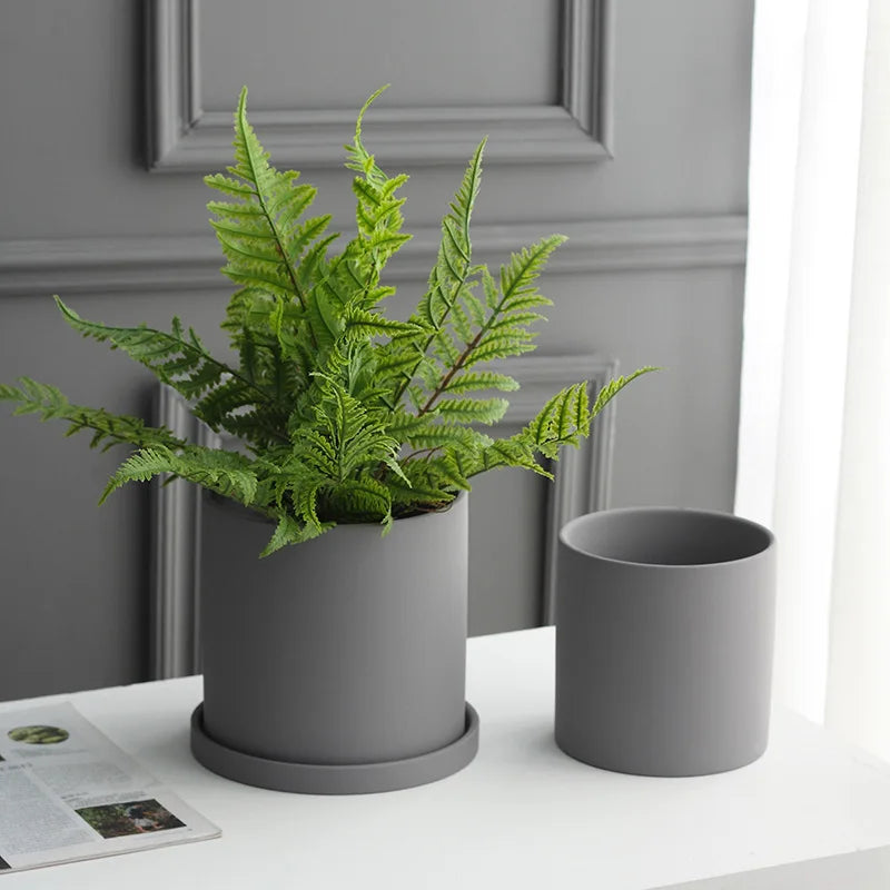pot de fleurs en céramique pour plantes succulentes et bonsaïs - vue 6 sur 26