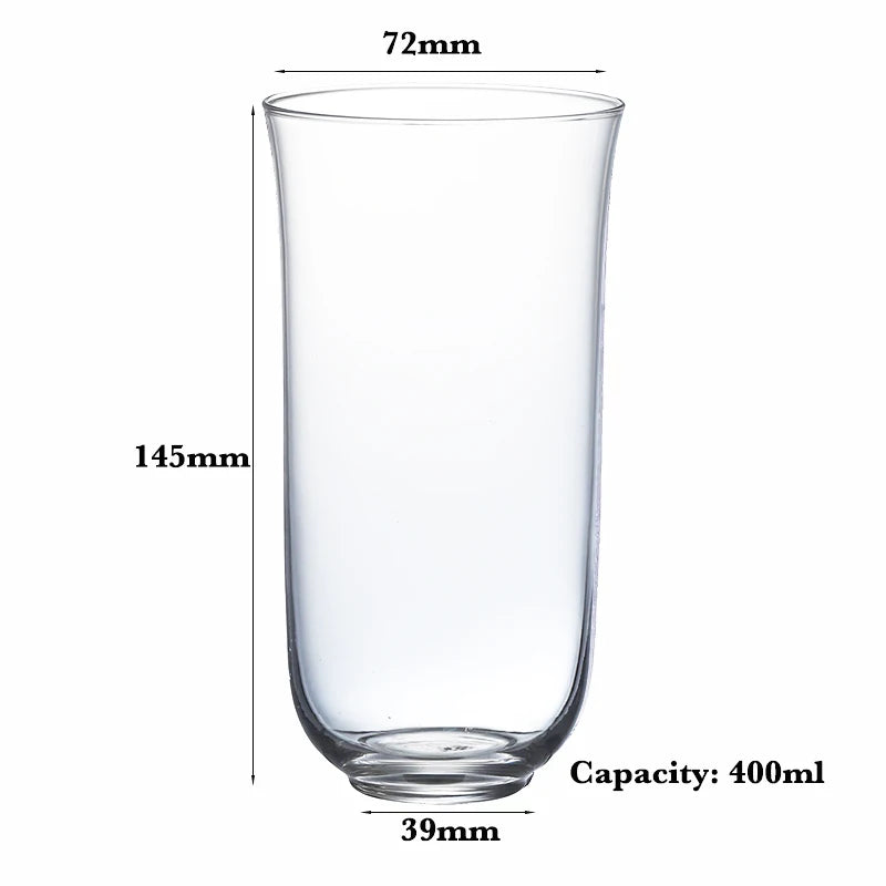 Verre collins léger style nervuré pour cocktails