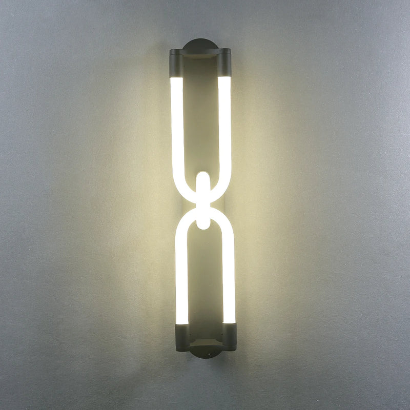 applique murale led moderne en acrylique à double tête décorative