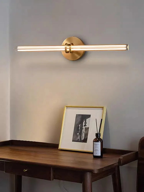 applique murale en cristal et cuivre pour décoration moderne