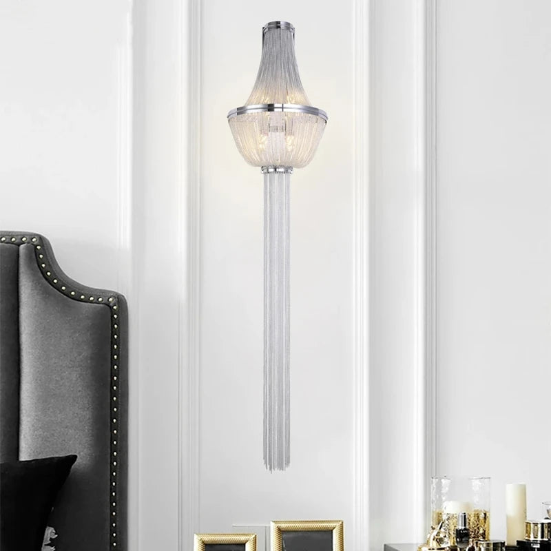 applique murale à franges avec lumière décorative pour intérieur - vue 6 sur 9