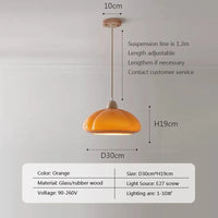 Suspension LED en forme de citrouille