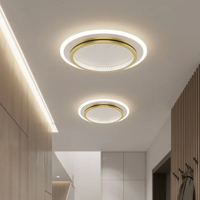 Plafond moderne à LEDs lumière lampe de luxe décor intérieur pour chambre Foyer allée couloir luminaire nordique créatif géométrie lumière - vue 4 sur 14