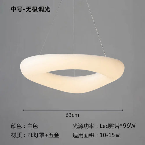 plafonnier led moderne en forme de nuages avec télécommande