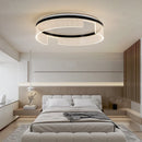 Moderner LED-Deckenleuchte Rund aus Metall und Acryl für Innenbereiche