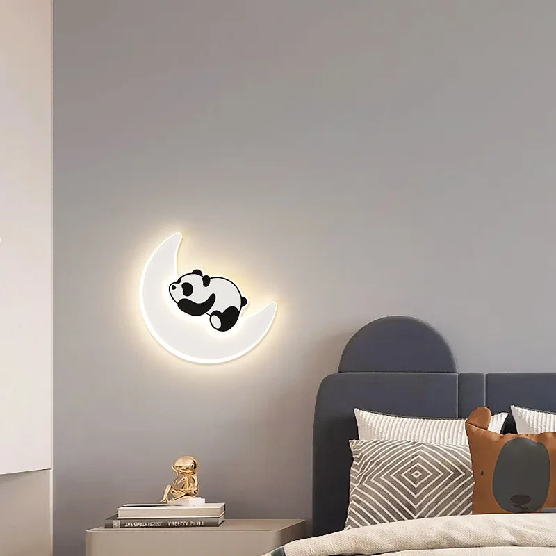 Kreative Panda Astronaut Wandleuchte für das Kinderzimmer - vue 5 sur 8