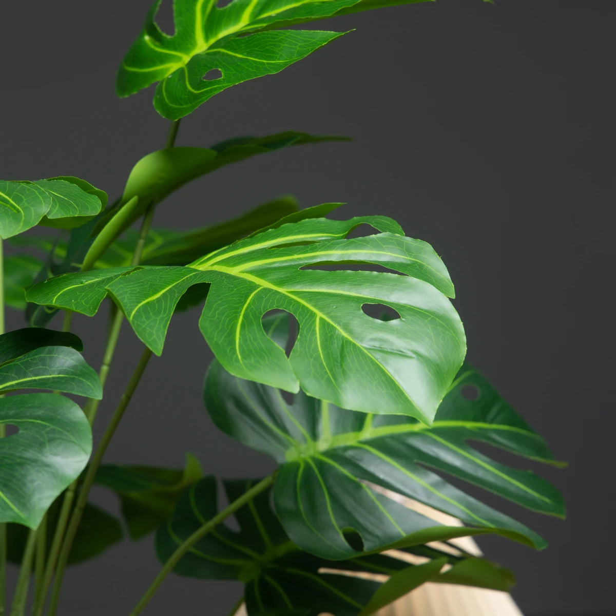arbre artificiel monstera avec feuillage tropical pour décoration intérieure - vue 3 sur 6