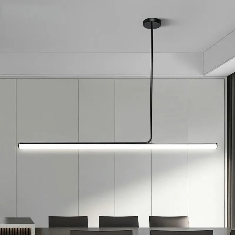 lampes suspendues led modernes longue bande décoratives d'intérieur - vue 4 sur 12