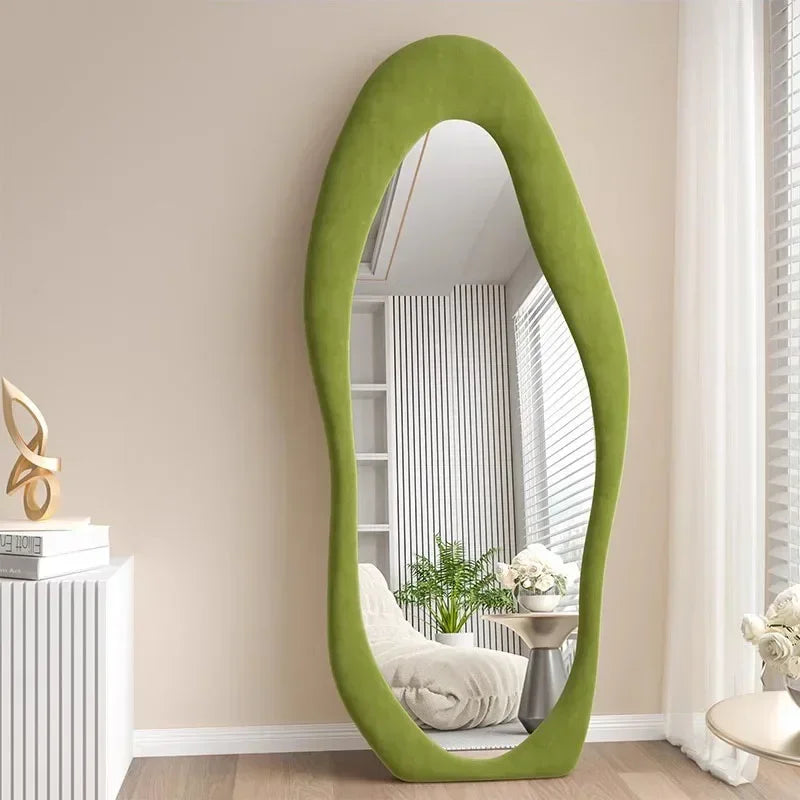 miroir intégral ondulé design nordique pour décoration intérieure - vue 6 sur 13