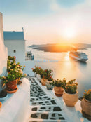 affiches modernes de paysage de voyage en grèce santorin décor mural