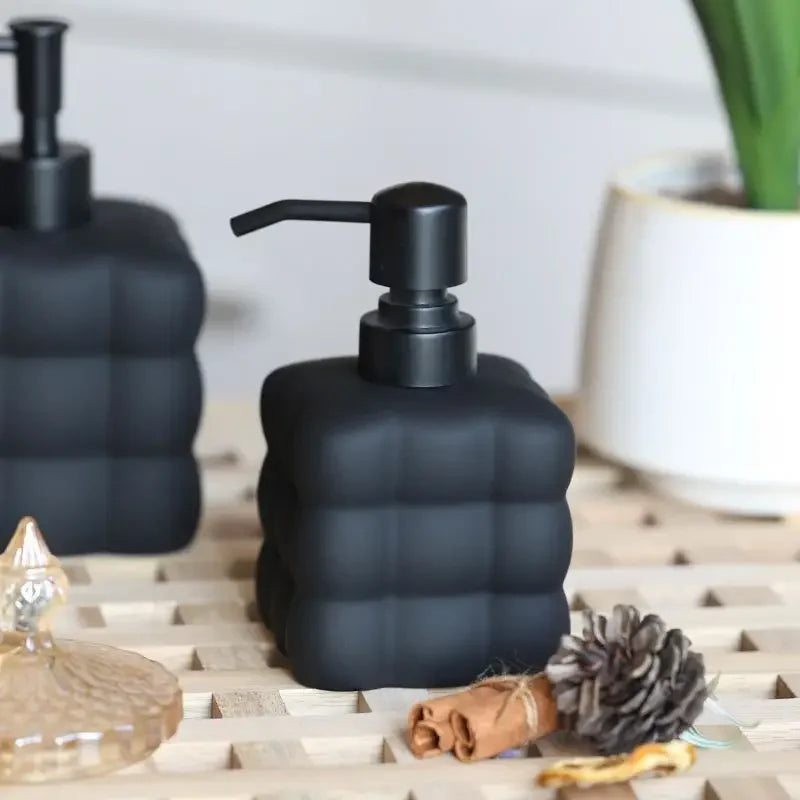 distributeur de savon créatif en céramique pour désinfectant et shampoing - vue 6 sur 12