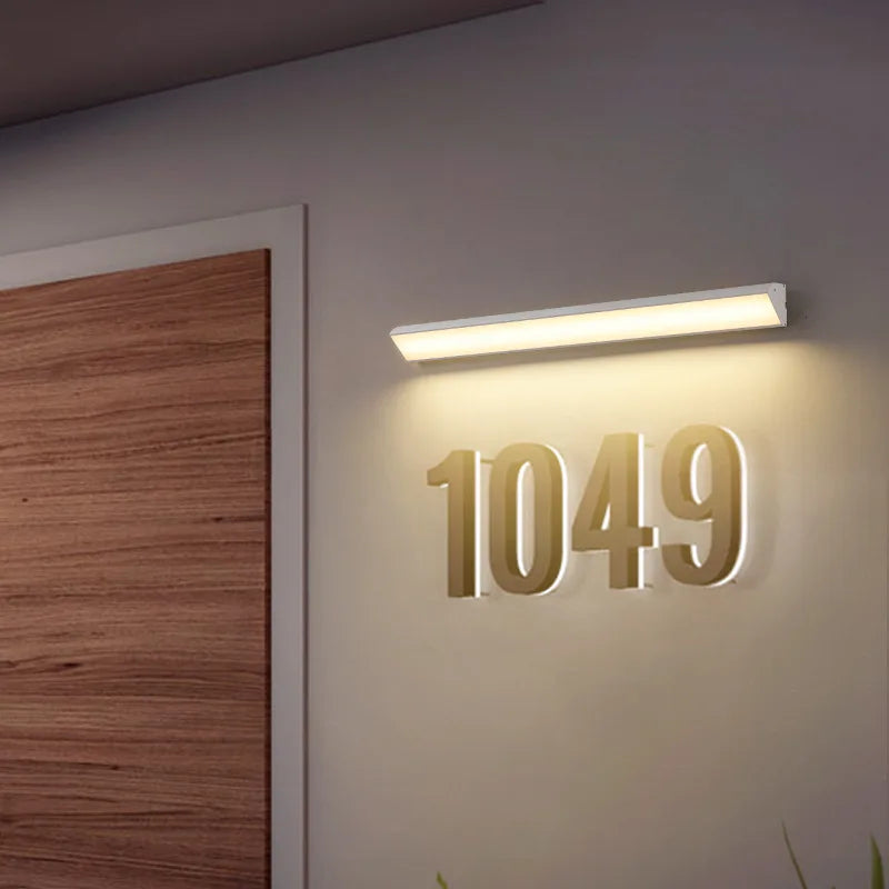 applique murale led minimaliste éclairage extérieur pour jardin et balcon - vue 5 sur 15