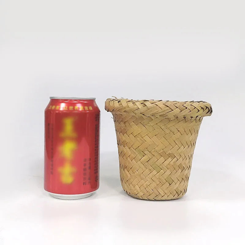 panier à fleurs en rotin fait main pour décoration murale et rangement - vue 9 sur 8