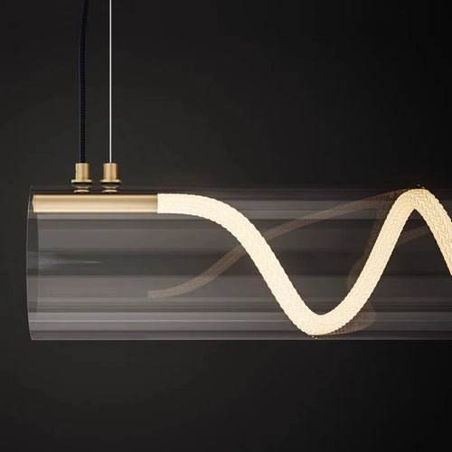 lustre design en acrylique pour éclairage décoratif intérieur - vue 6 sur 7