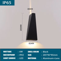 applique murale LED IP65 étanche extérieure en aluminium