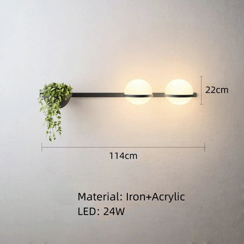 Moderner DIY-LED-Kronleuchter mit Blumentopf für himmlischen Garten - vue 10 sur 18