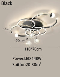 lustre moderne intelligent led décoratif