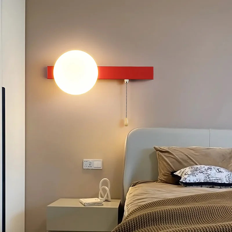 applique murale moderne à led avec interrupteur en verre pour chambre d'enfant - vue 4 sur 21