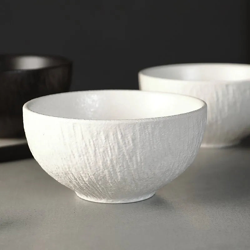 Vaisselle ceramique mate style roche bols assiettes saladiers - vue 7 sur 7