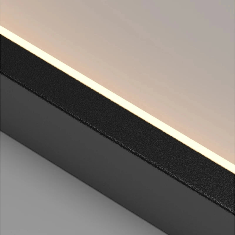 Grand lustre Or noir LED maison intérieur salon escalier Hall rectangulaire - vue 7 sur 15
