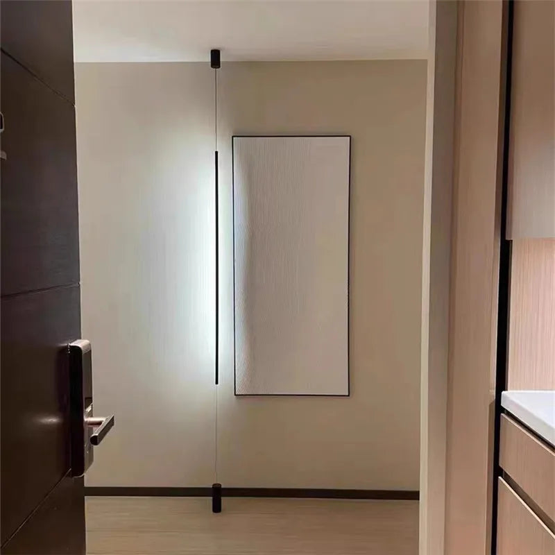 Minimalistischer LED-Pendellampadaire im modernen Design für die Innendekoration - vue 4 sur 12