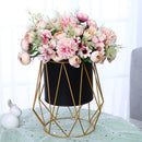 support en métal pour jardinière pot de fleurs vase antirouille