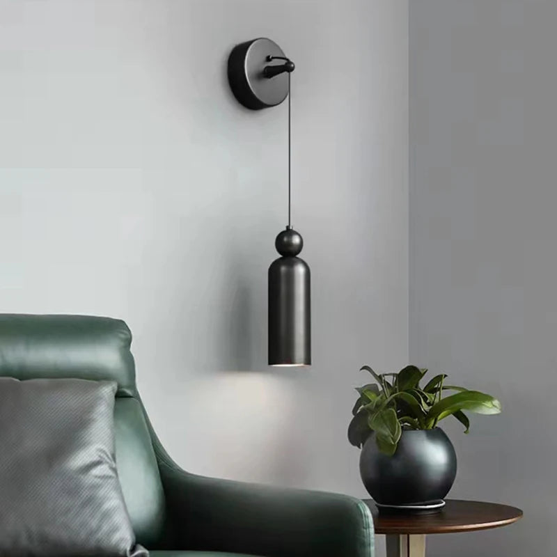 applique murale moderne minimaliste en cuivre réglable - vue 5 sur 8