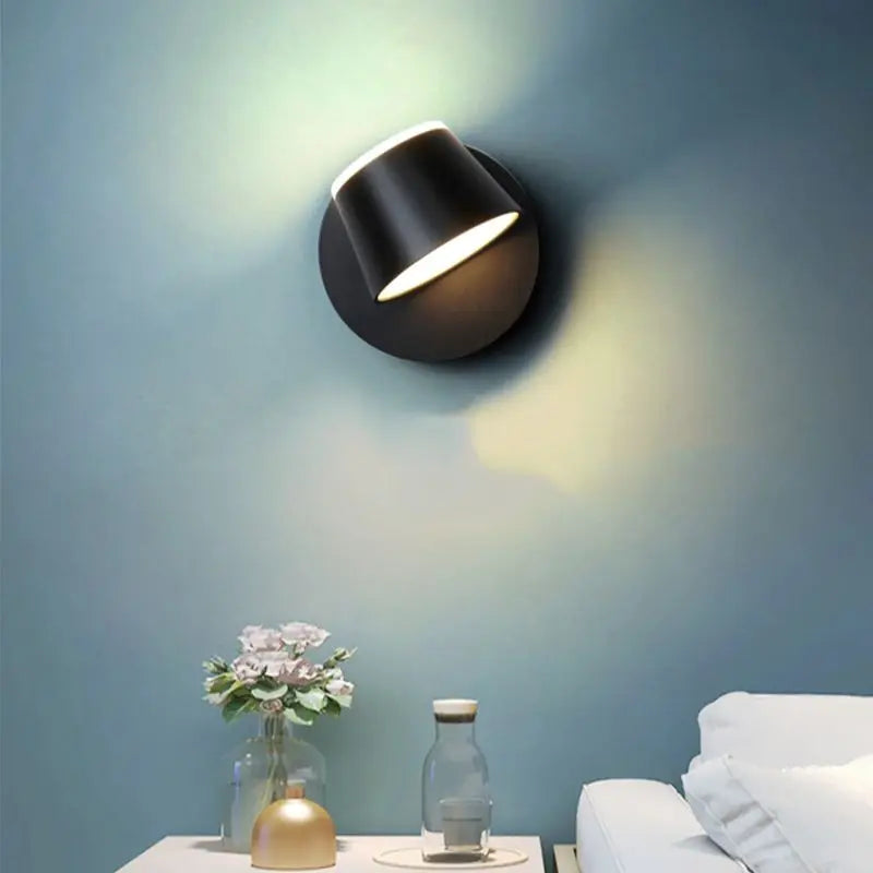 Applique murale de chambre à coucher modernes salon éclairage de chevet réglable Foyer allée couloir balcon lecture LED applique murale 6pa - vue 7 sur 8
